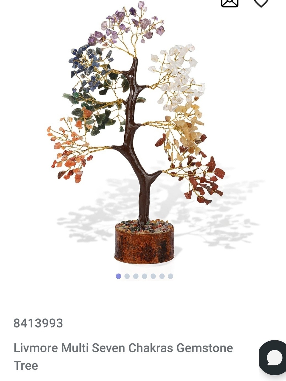 Multi Seven Chakras Gemstone Tree - Multicolor